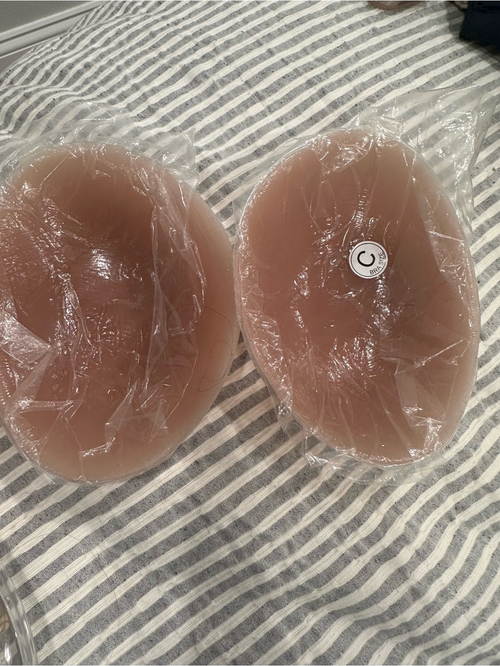 Adhesive Strapless Silicone Bra Cups - Nude Tone